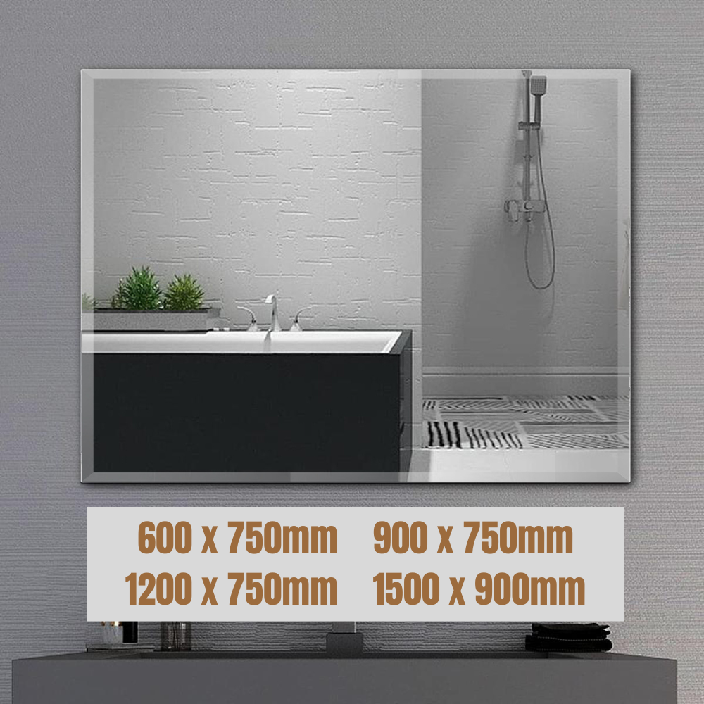 Mirror Horizontal Rectangular Bevel Edge